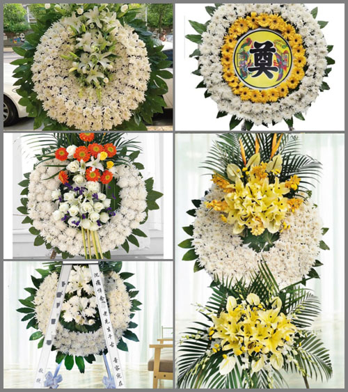 福建福州福清市江镜镇鹤潭村花圈速递